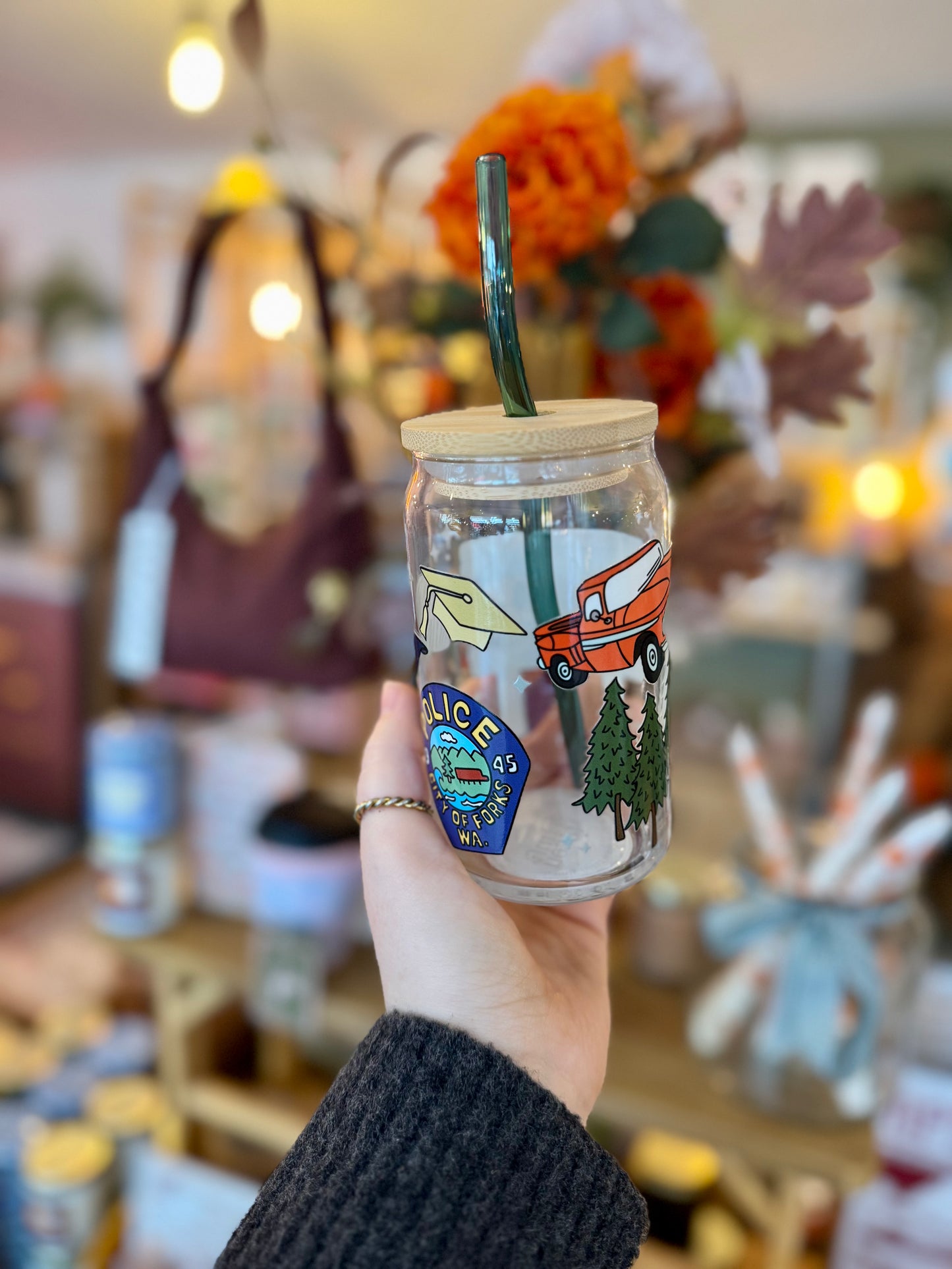 Twilight Iced Coffee Glass 16oz