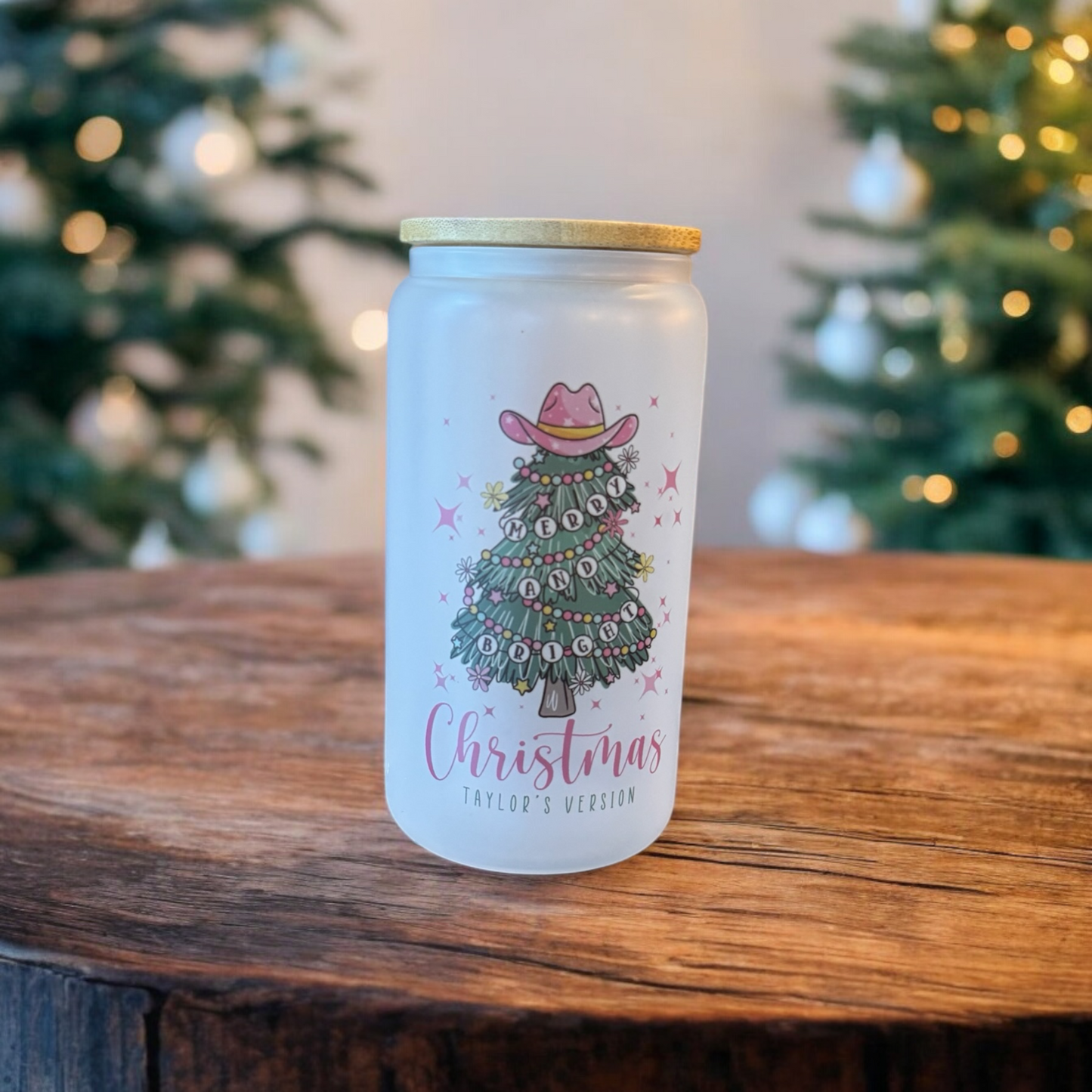 Taylor's Version Christmas Frosted Glass