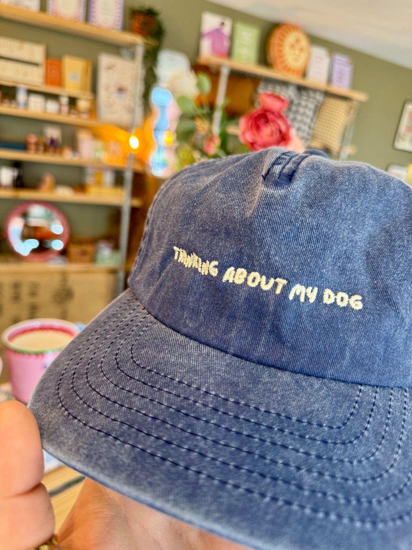 'Thinking About My Dog' 5 Panel Cotton Cap