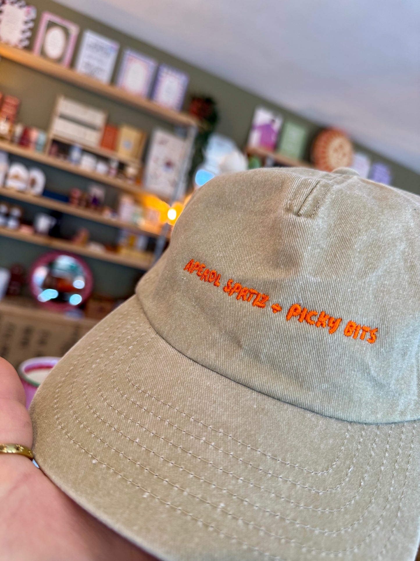 'Aperol Spritz + Picky Bits' 5 Panel Cotton Cap
