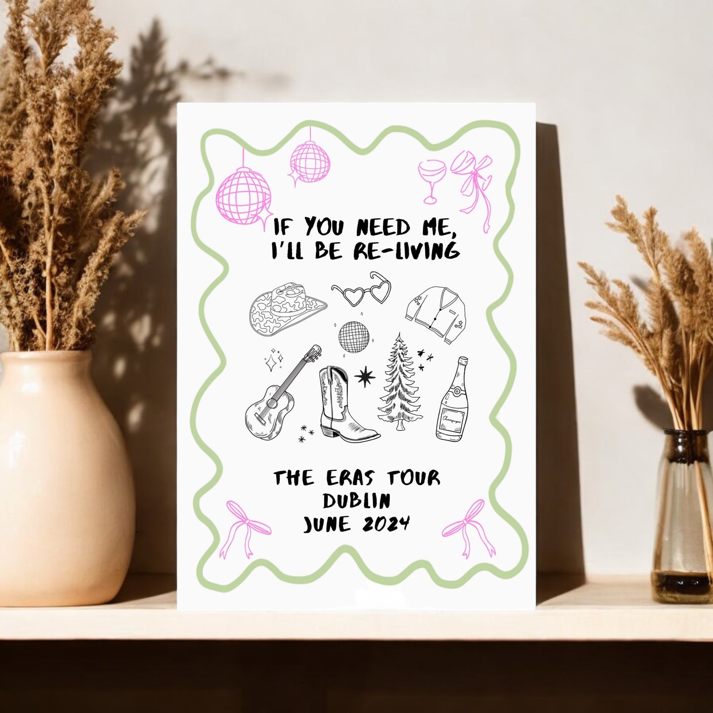 Taylor Swift Eras Tour A4 Art Print - Dublin