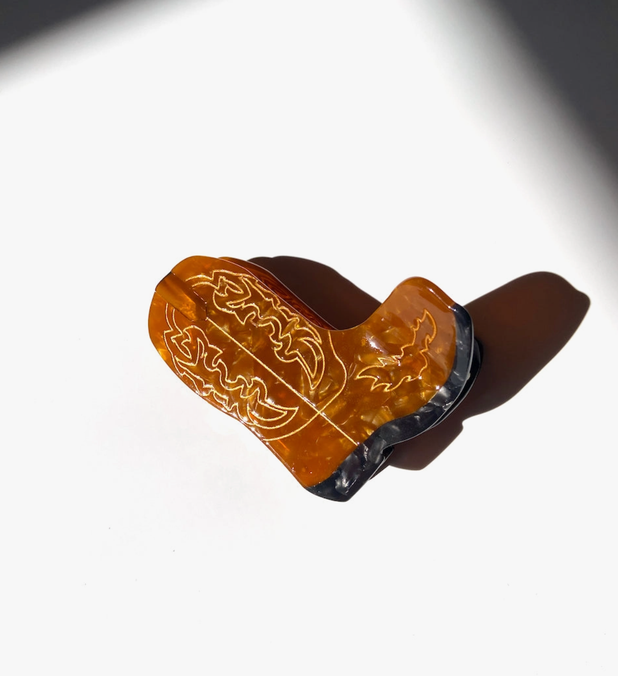 Cowboy Boot Hair Claw Clip
