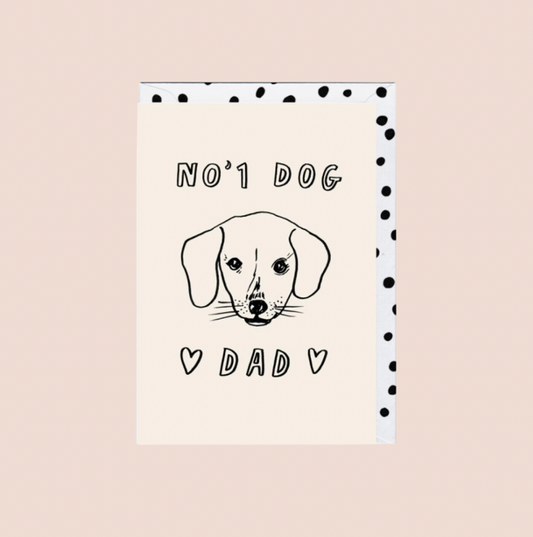 No.1 Dog Dad Card