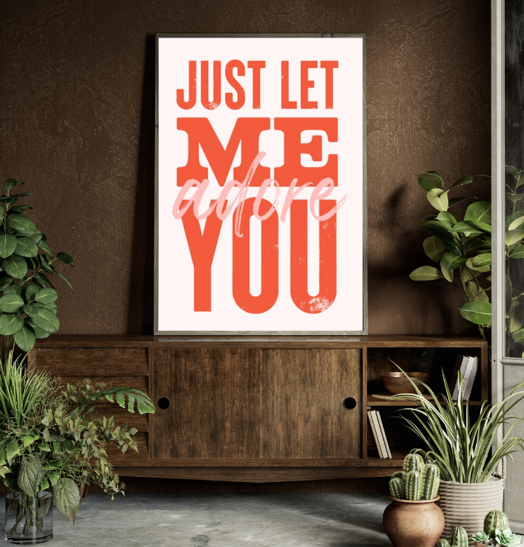 'Adore You' Harry Styles Lyric Wall A4 Print