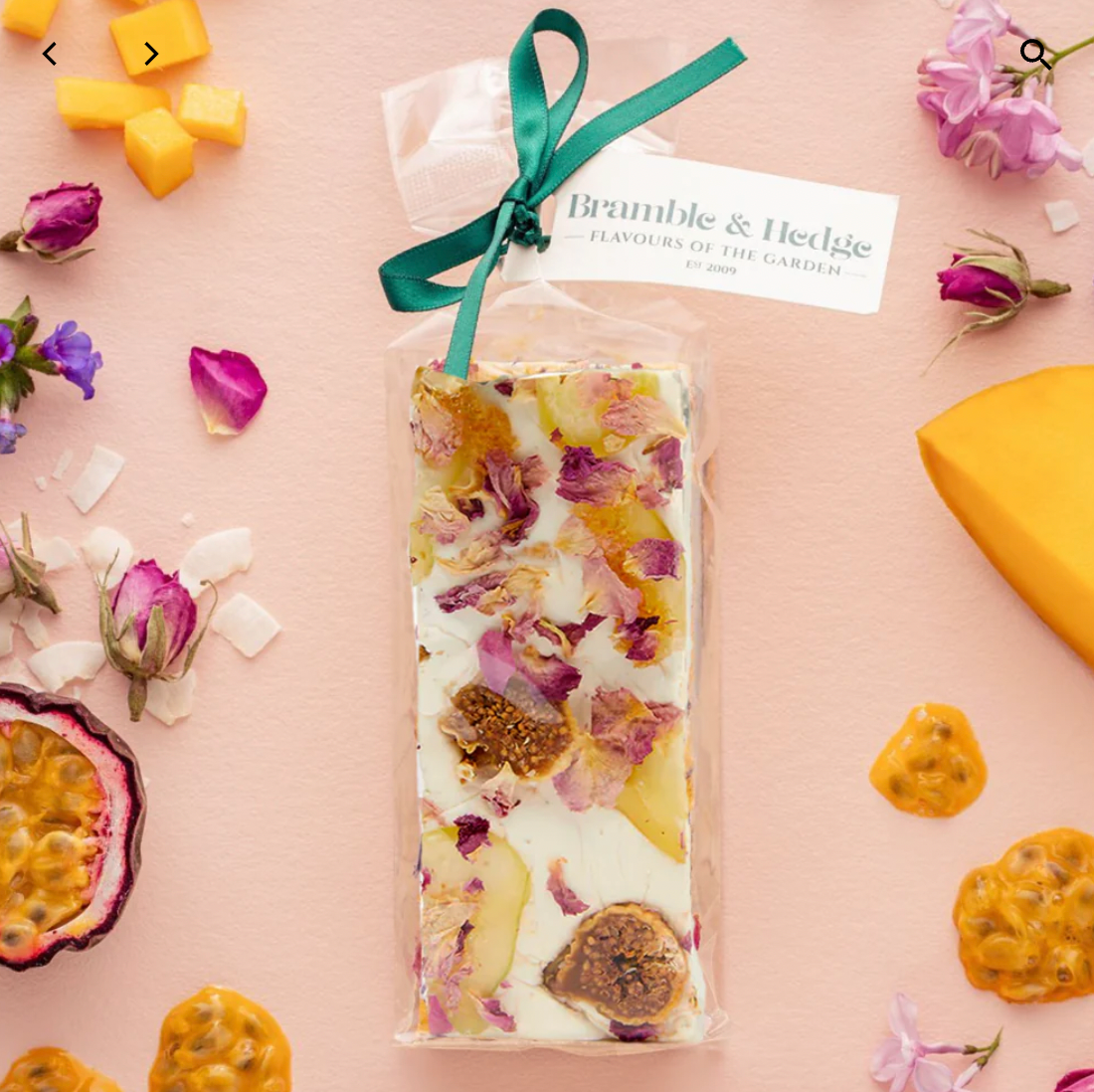 Wild Fig, White Chocolate, Vanilla Bean & Honey Handmade Nougat Bar