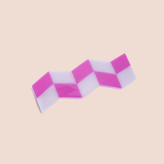 CHUNKS Zig Zag Lilac Hair Barrette