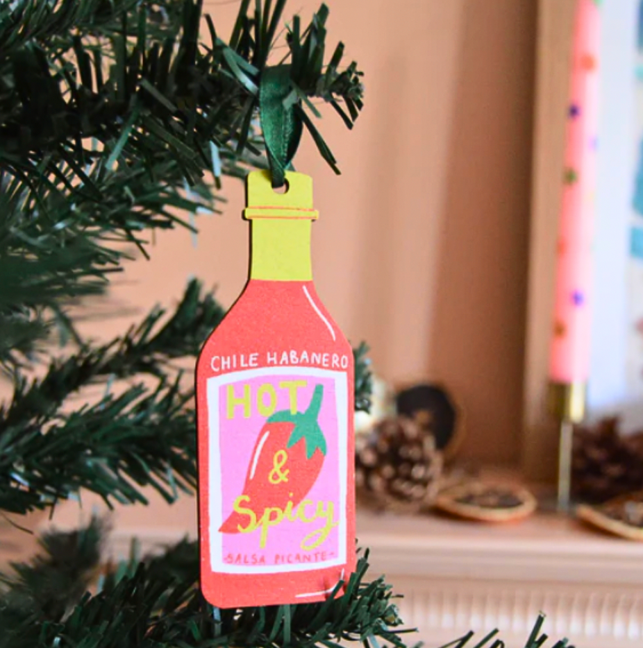 Hot Sauce - Wooden Christmas Decoration