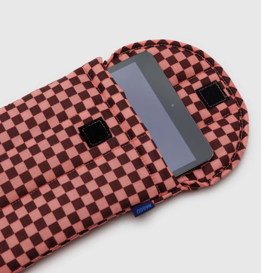 BAGGU Checkered Puffy Tablet Sleeve