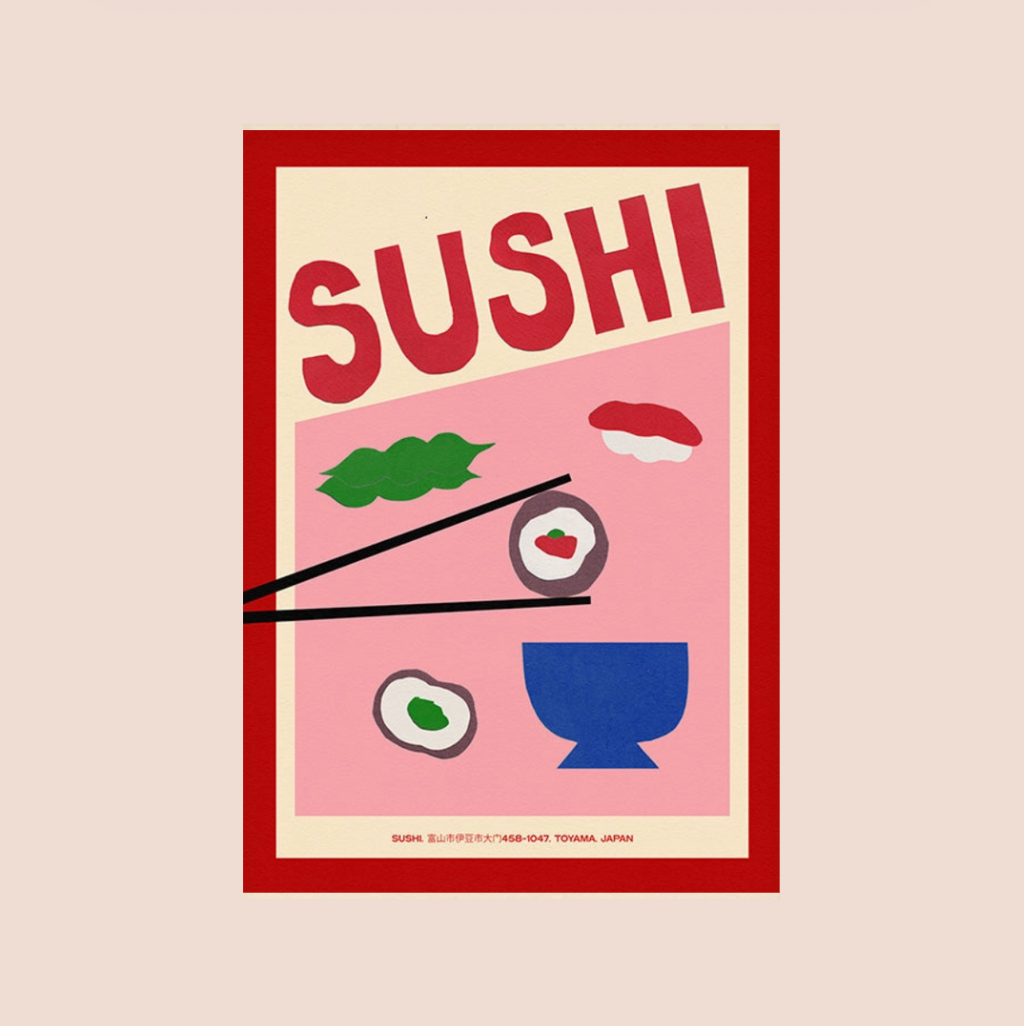 Sushi A5 Print