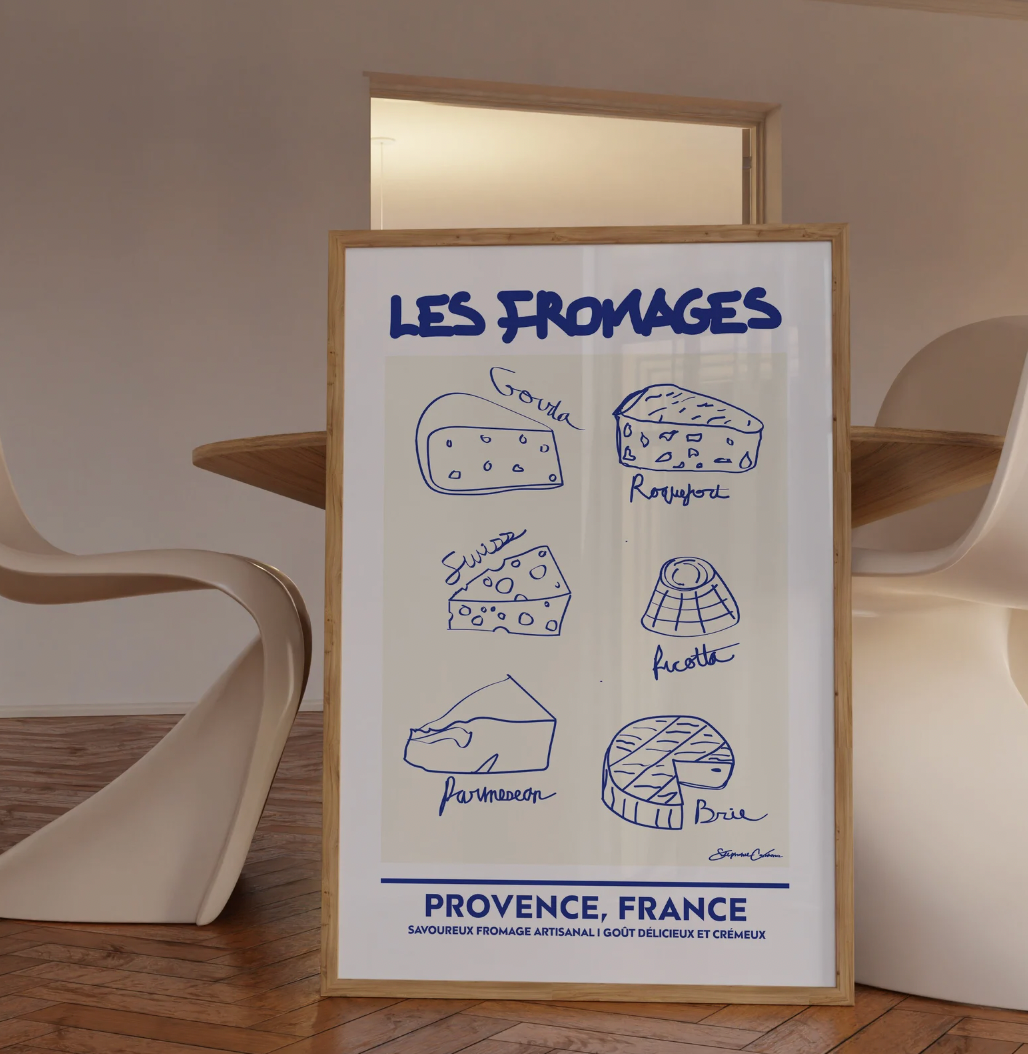 Les Fromages A3 Print