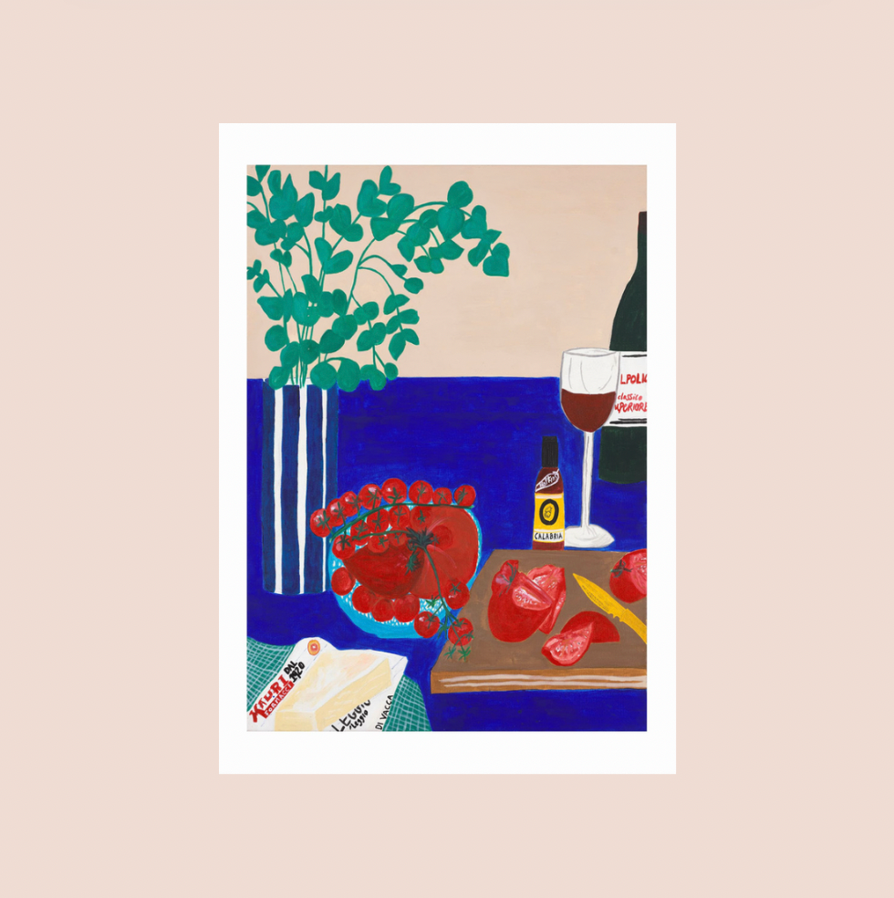 Red Wine Days A3 Print
