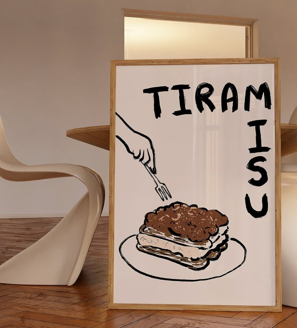 Tiramisu A4 Print