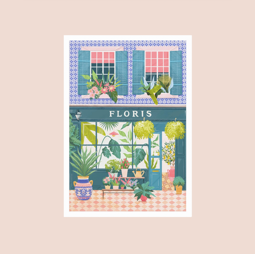 Florist Shop A3 Print