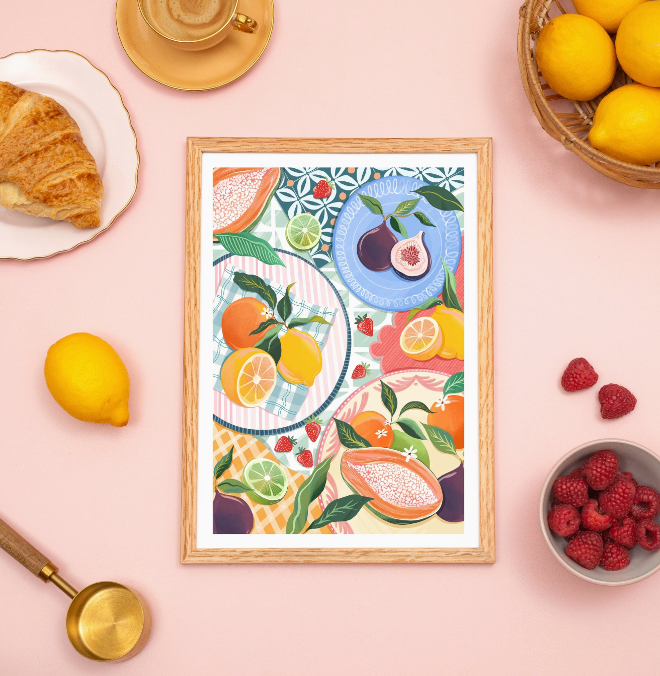 Still Life Fruit A3 Print