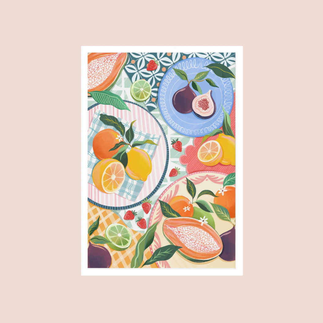 Still Life Fruit A3 Print