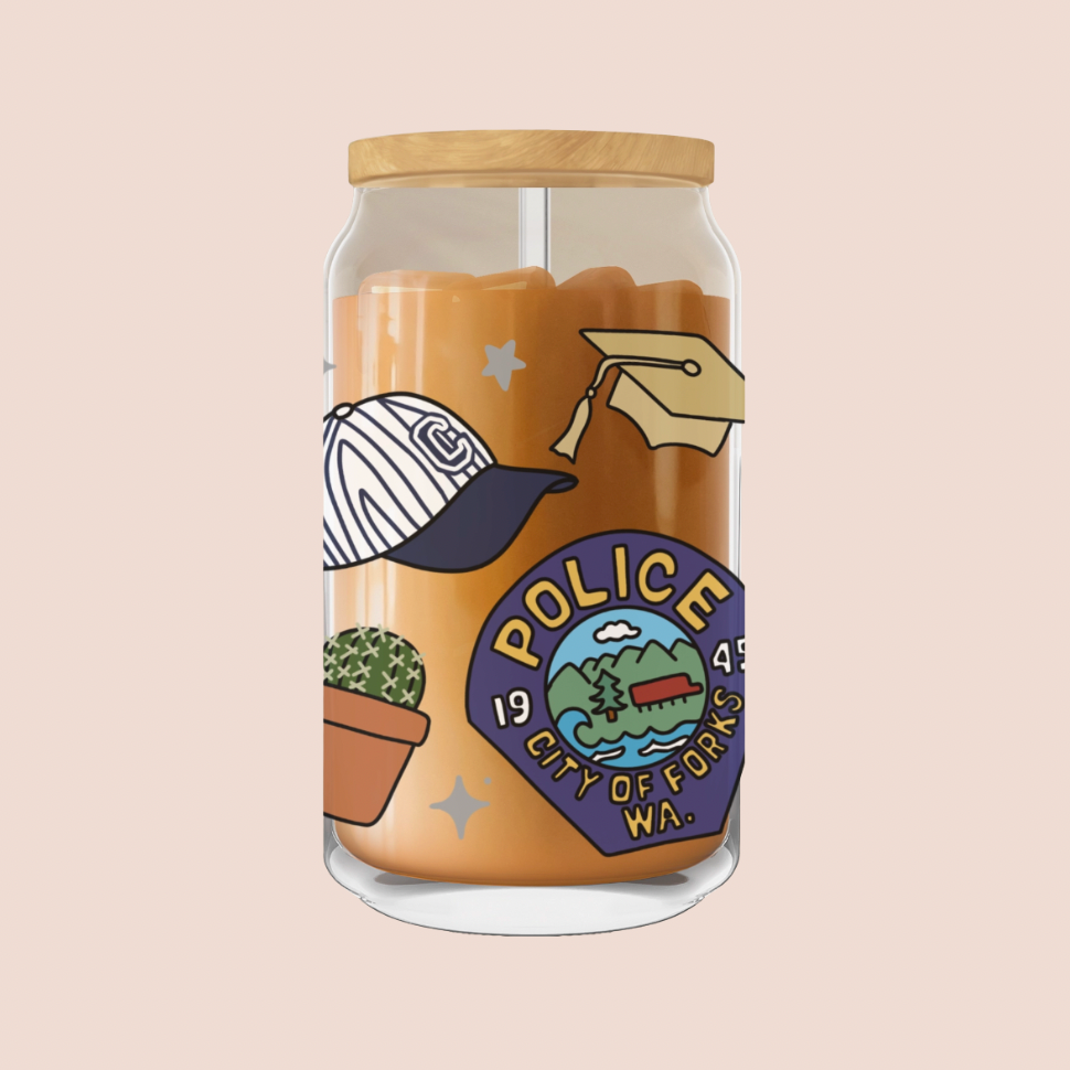 Twilight Iced Coffee Glass 16oz