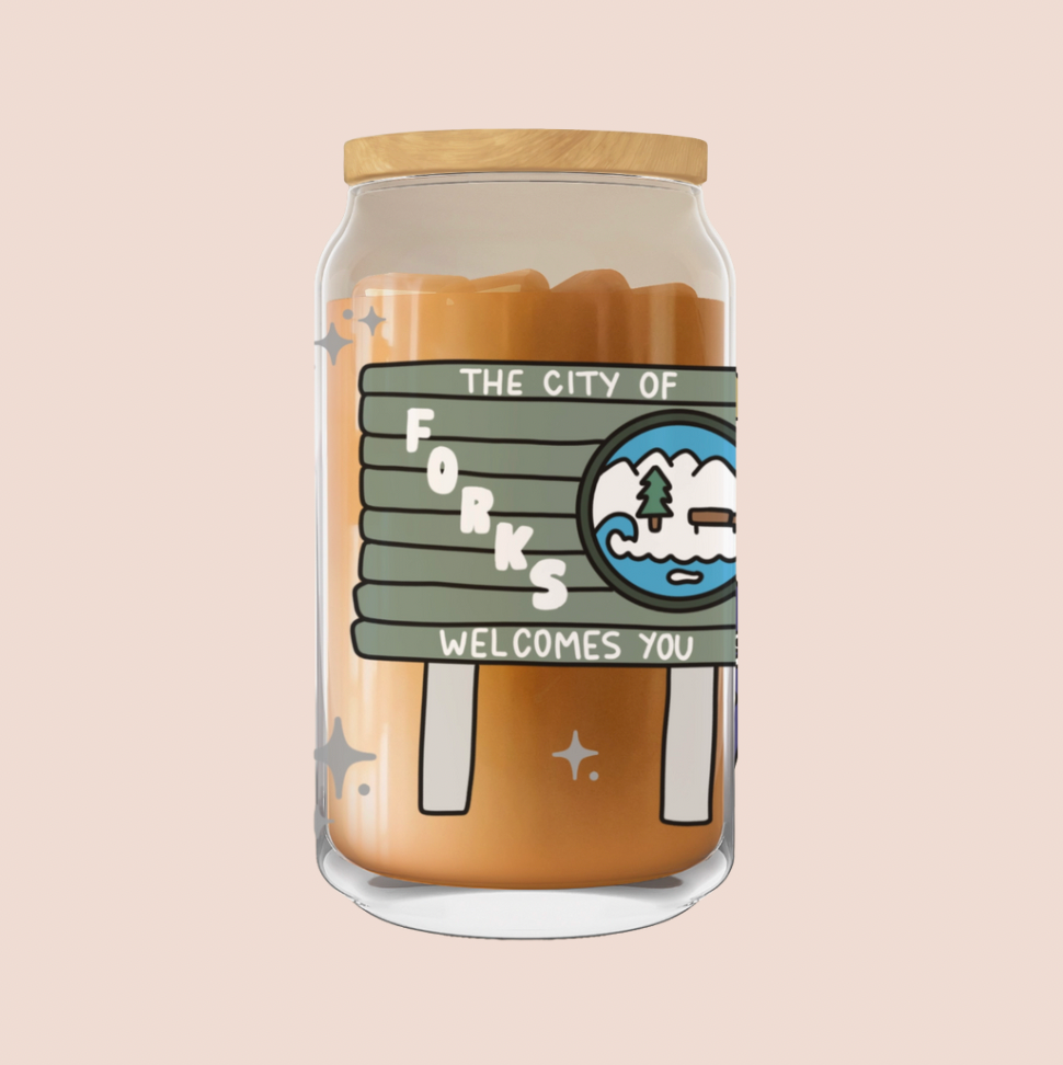 Twilight Iced Coffee Glass 16oz