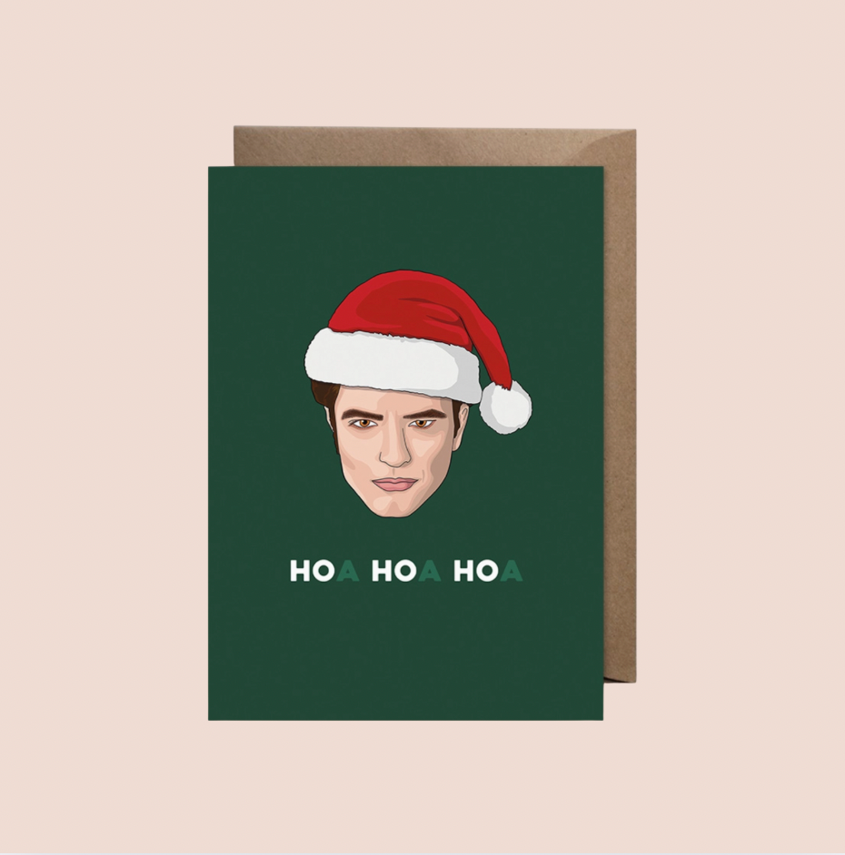 Hoa Hoa Hoa Twilight Christmas card