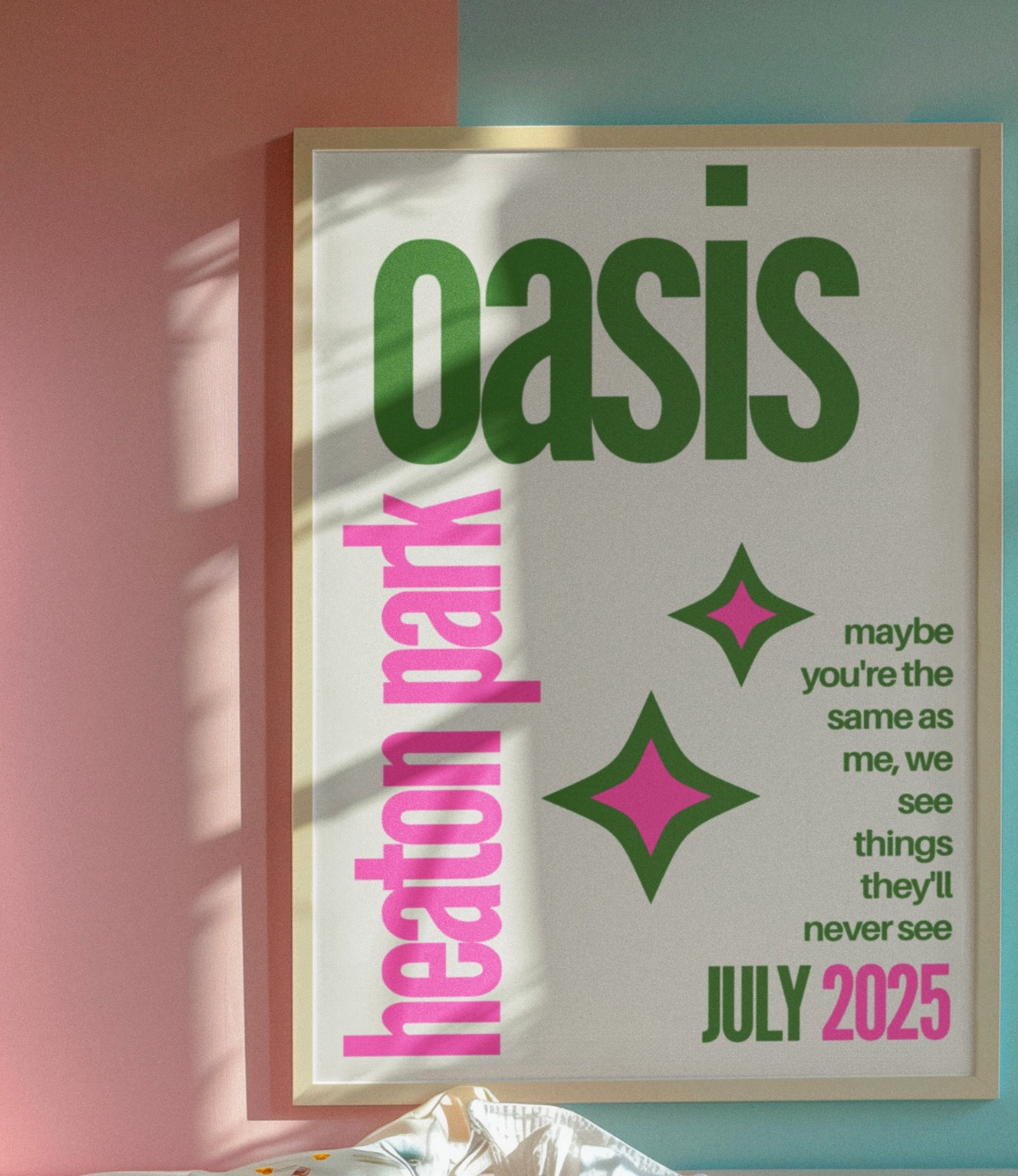 Oasis Heaton Park Gig A4 Print