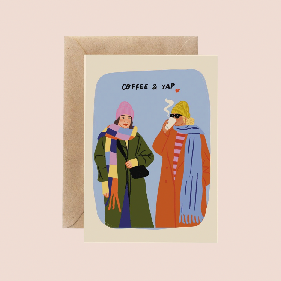 Coffee & Yap Friendship Card