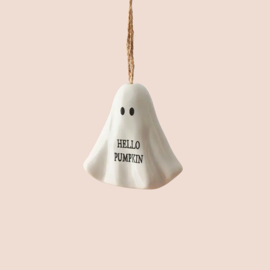 Hanging Ghost Ceramic Decoration