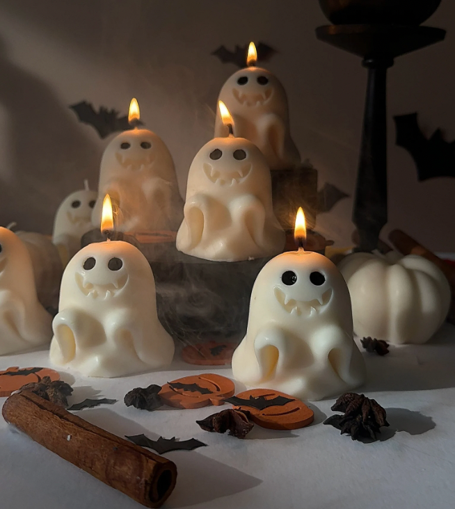 Cheeky Handmade Ghost Candle