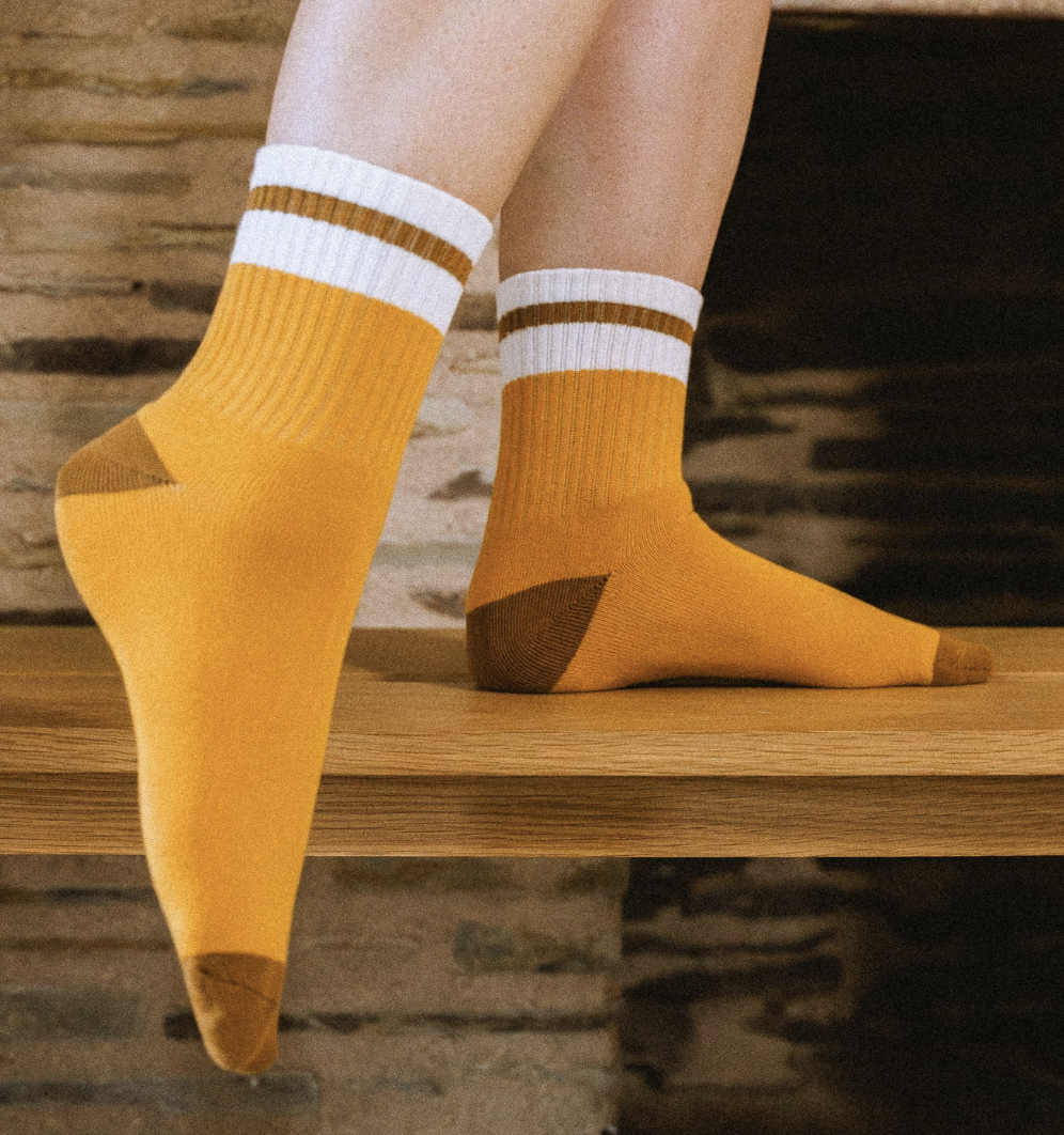 Varsity Socks in Marigold