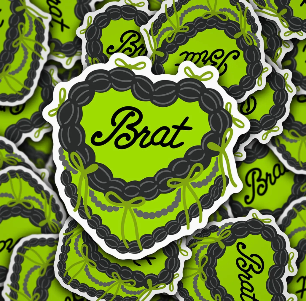 Green Brat Cake Sticker