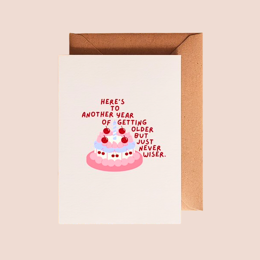 Older But Never Wiser Taylor Swift Birthday Card