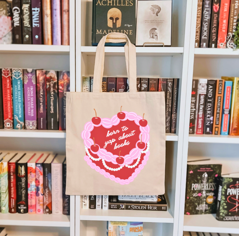 Yap About Books - Large Bookish Tote Bag
