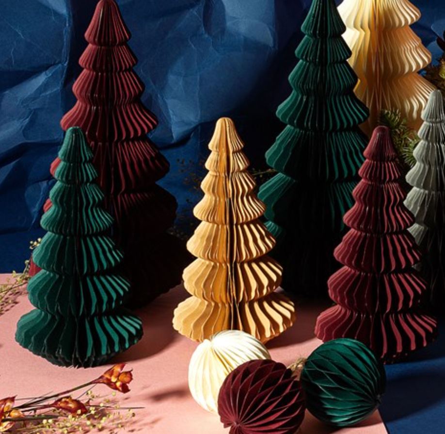 Single Honeycomb Paper Tree Decoration