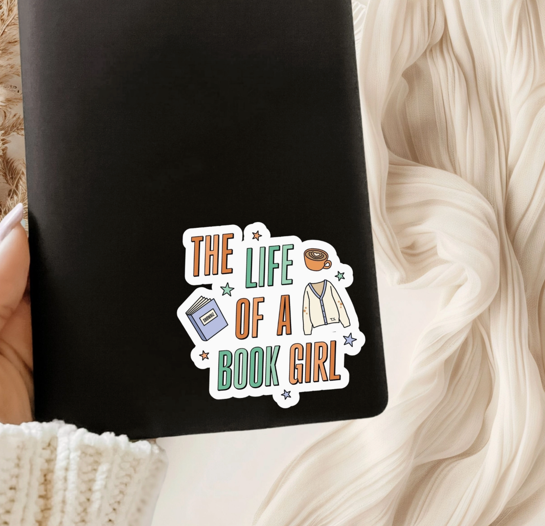 The Life Of A Book Girl Taylor Swift Bookish Sticker