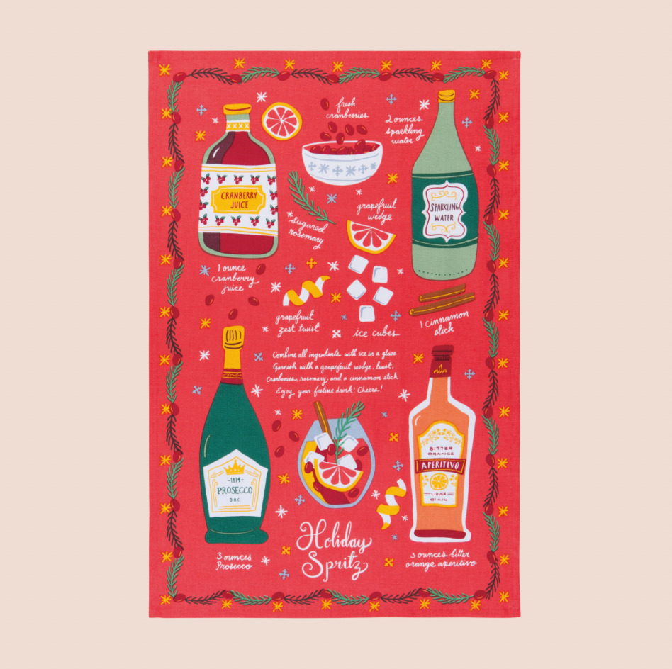 Christmas Spritz Tea Towel Set Of 2
