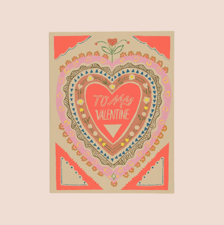 To My Valentine Heart Card