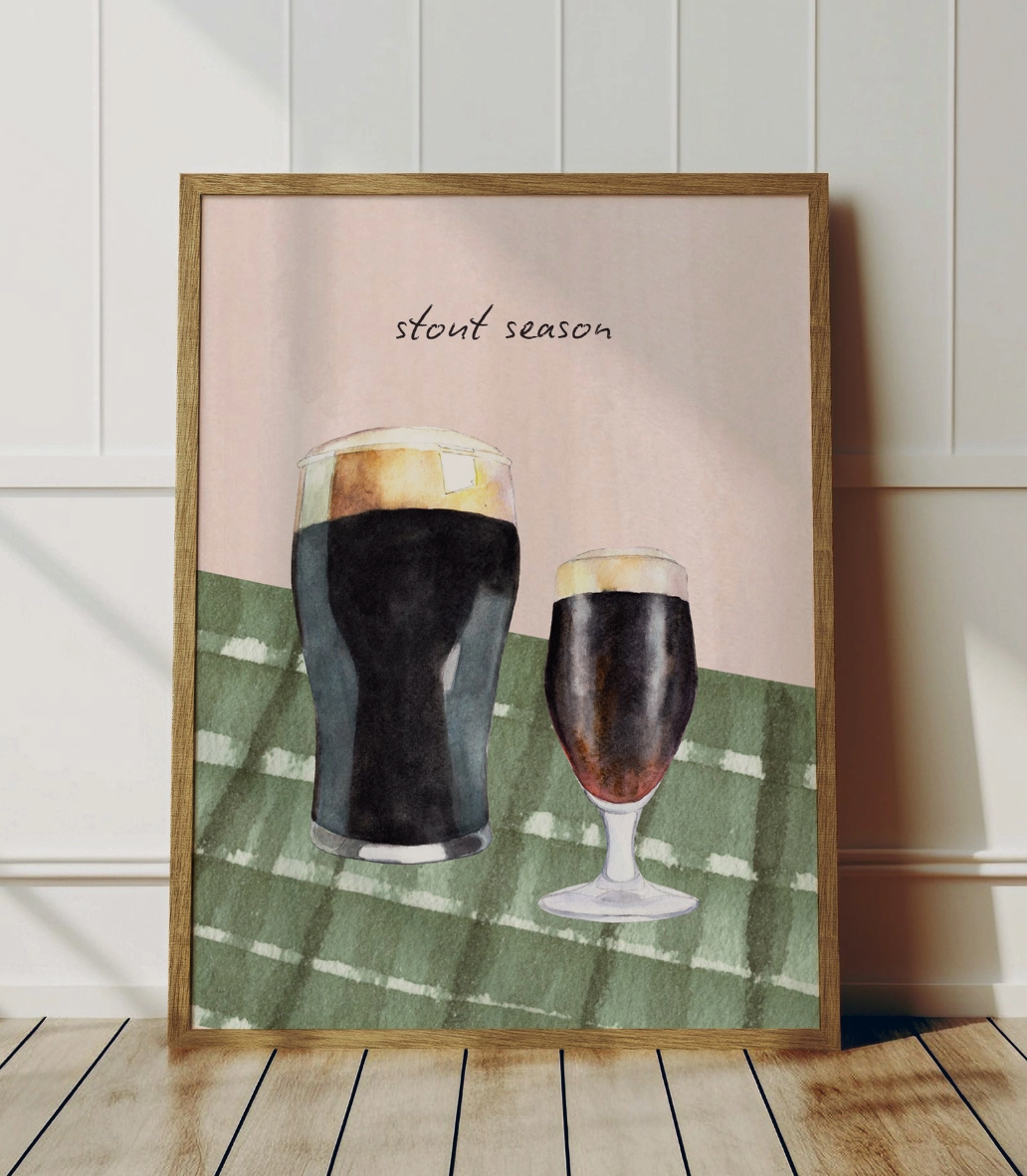 Stout Season A4 Guinness Print