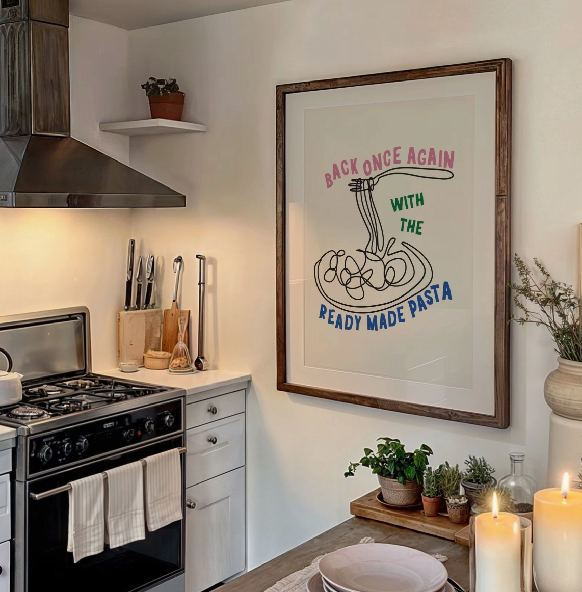 Pasta A4 Kitchen Print