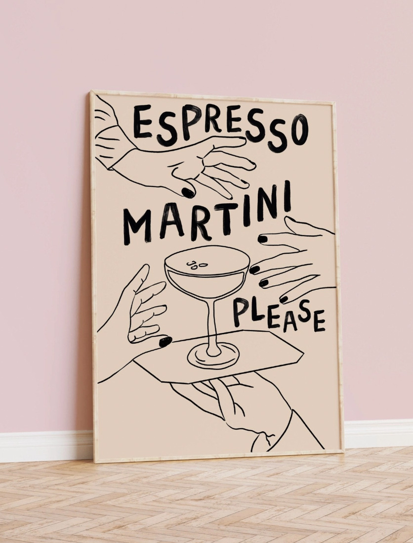 Espresso Martini Please A4 Print