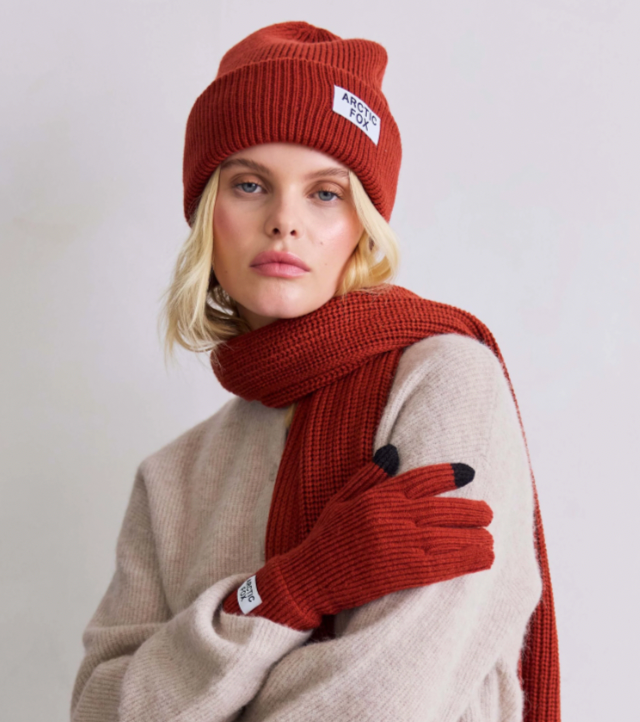 Recycled Bottle Beanie - Deep Terracotta