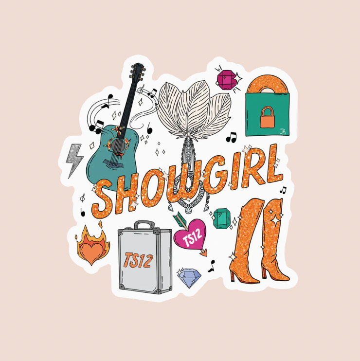 Showgirl Icons Taylor Swift Sticker