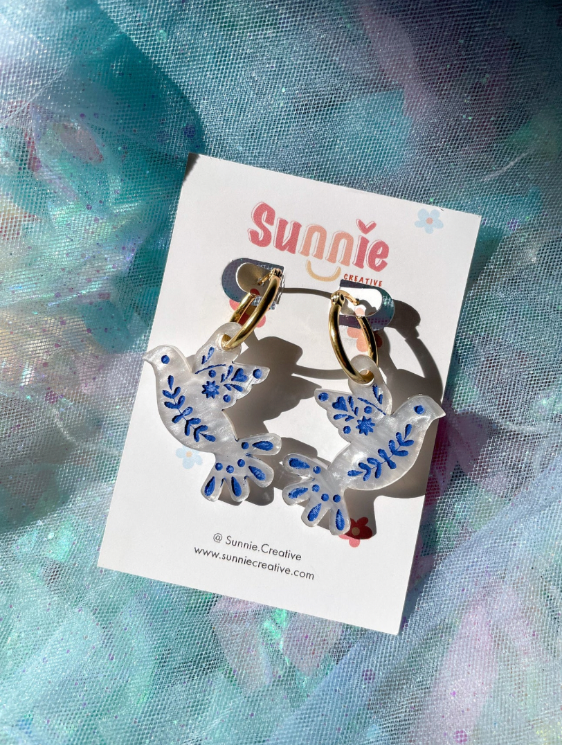 Blue Dove Handmade Earrings