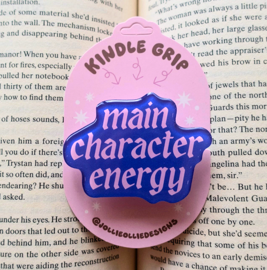 Main Character Bookish Phone & Kindle Grip