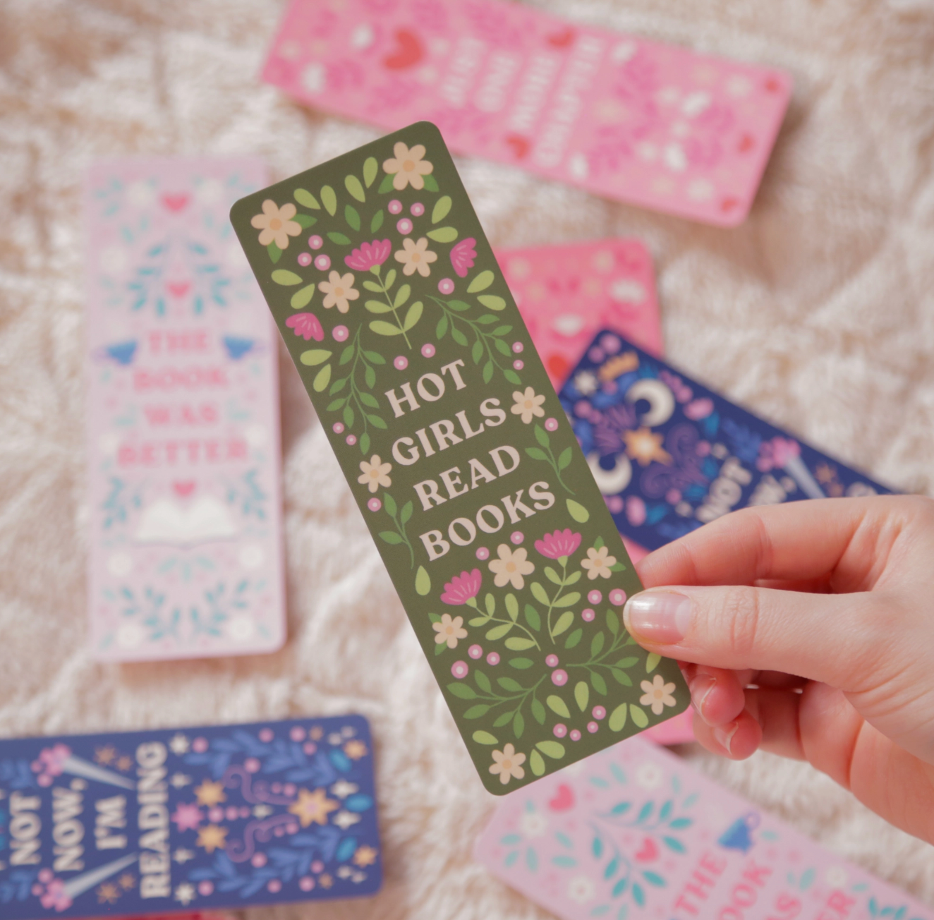 'Hot Girls Read Books' Bookmark