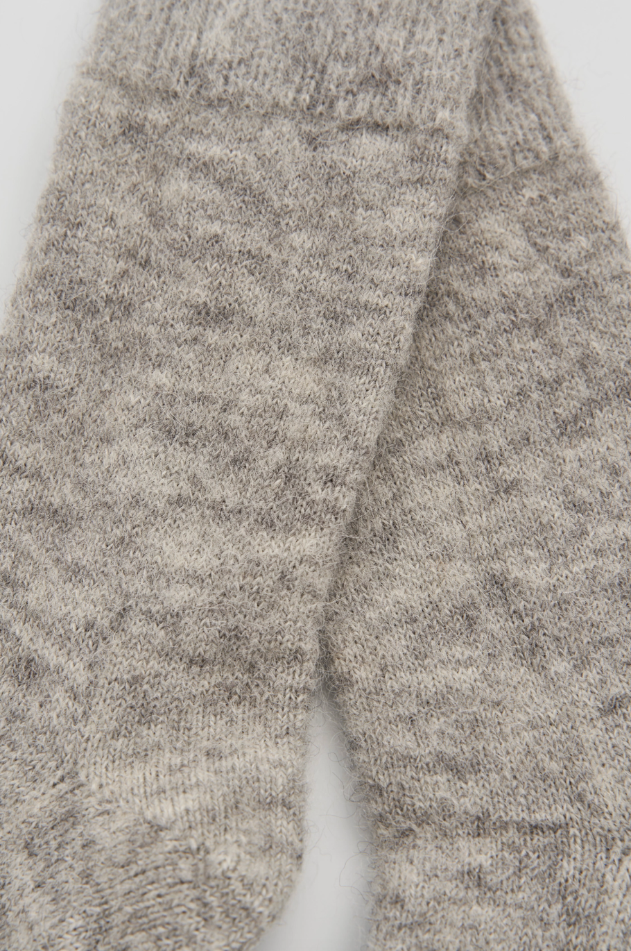 Ultra Soft Alpaca Bed Socks In Grey