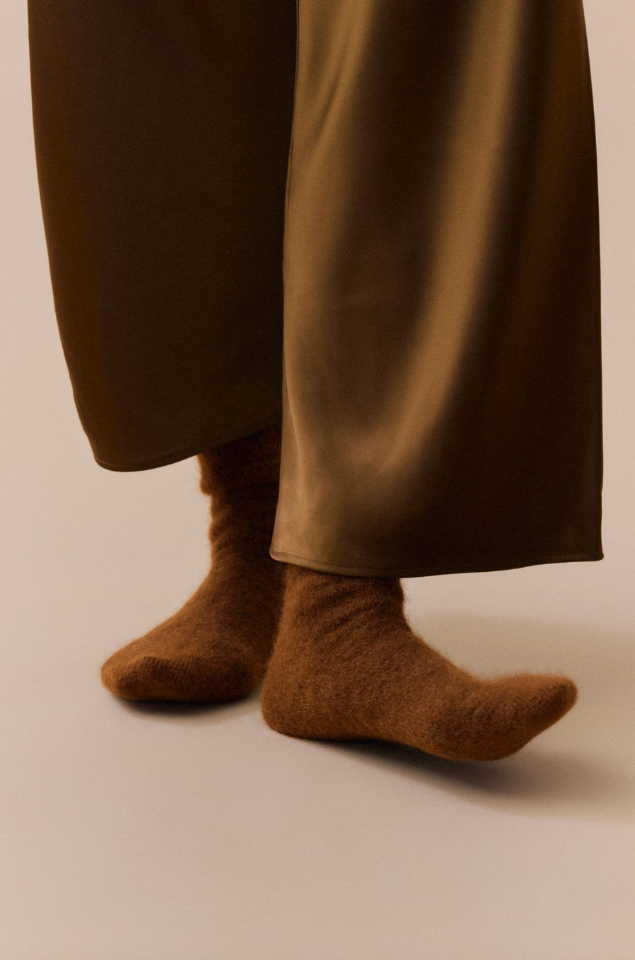 Ultra Soft Alpaca Socks in Chestnut Brown