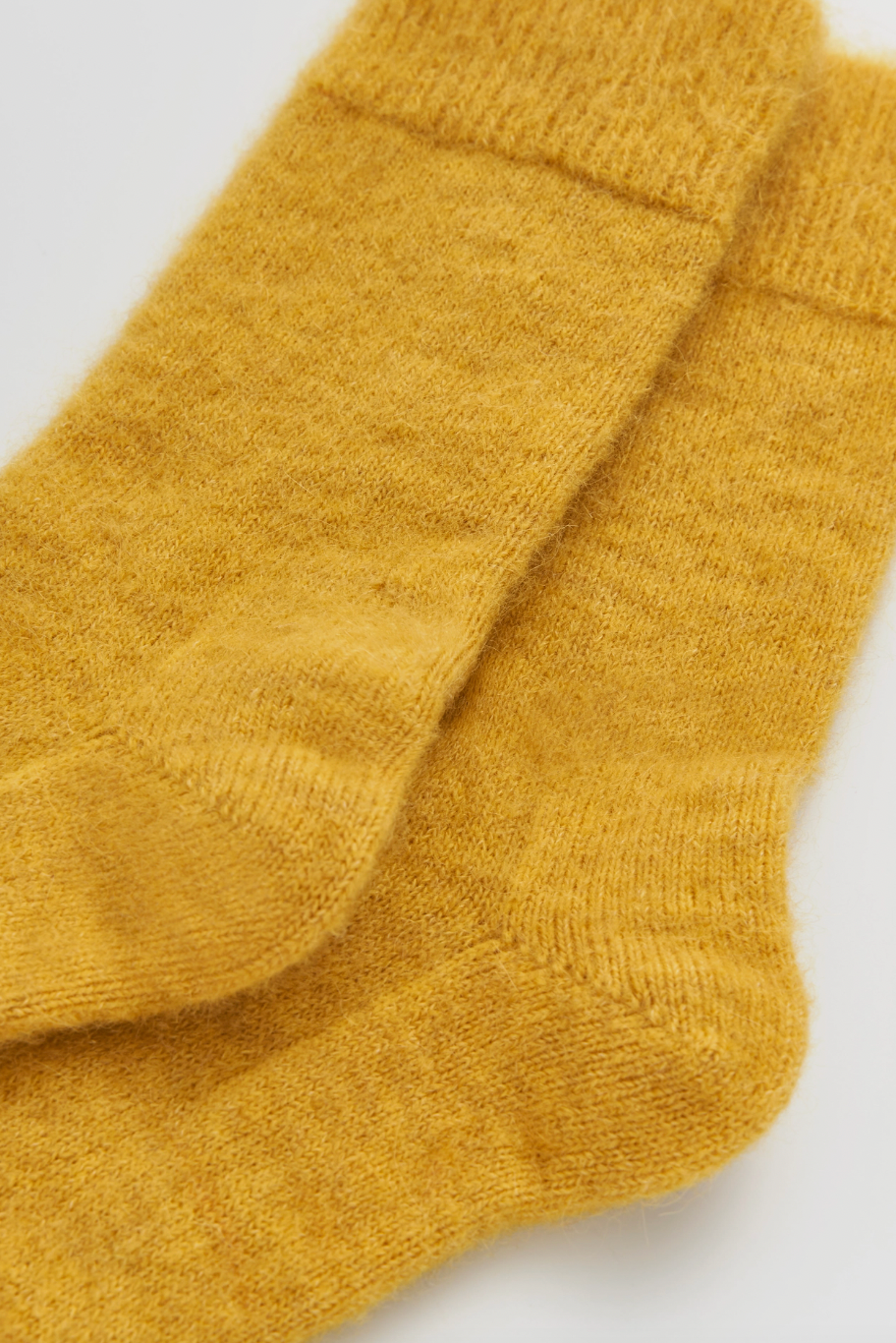 Ultra Soft Alpaca Socks in Dandelion Yellow