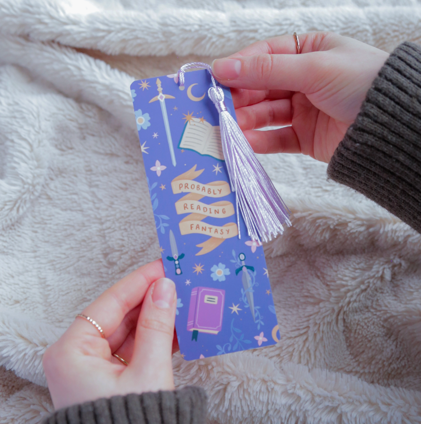 'Probably Reading Fantasy' Tassel Bookmark