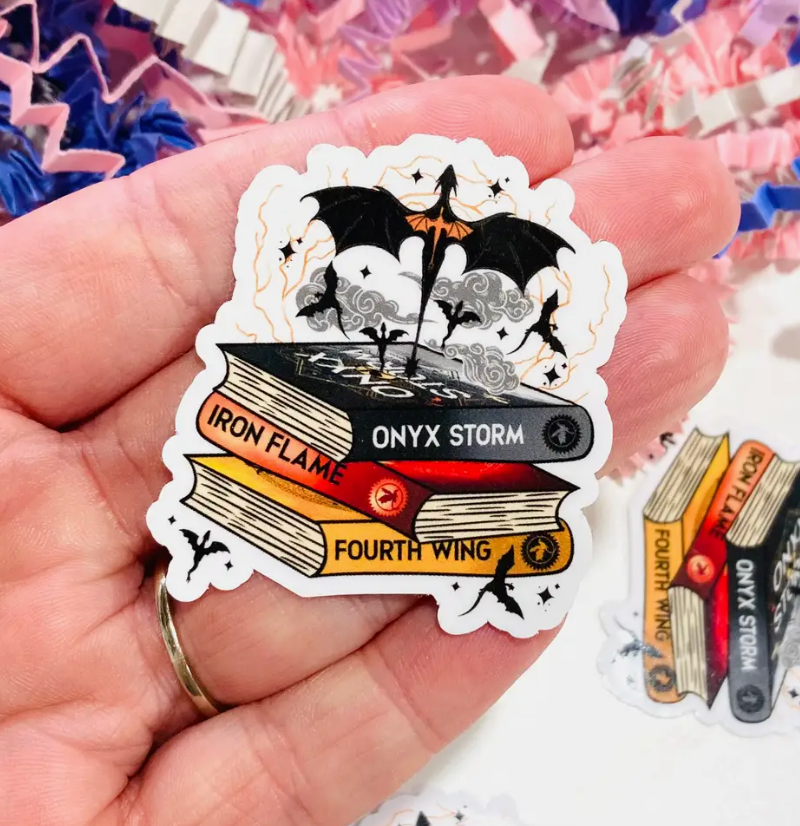 Onyx Storm Fourth Wing Bookish Sticker
