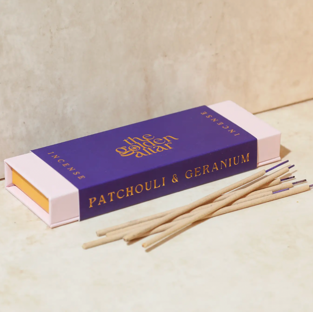 Handmade Incense Sticks - Patchouli & Geranium