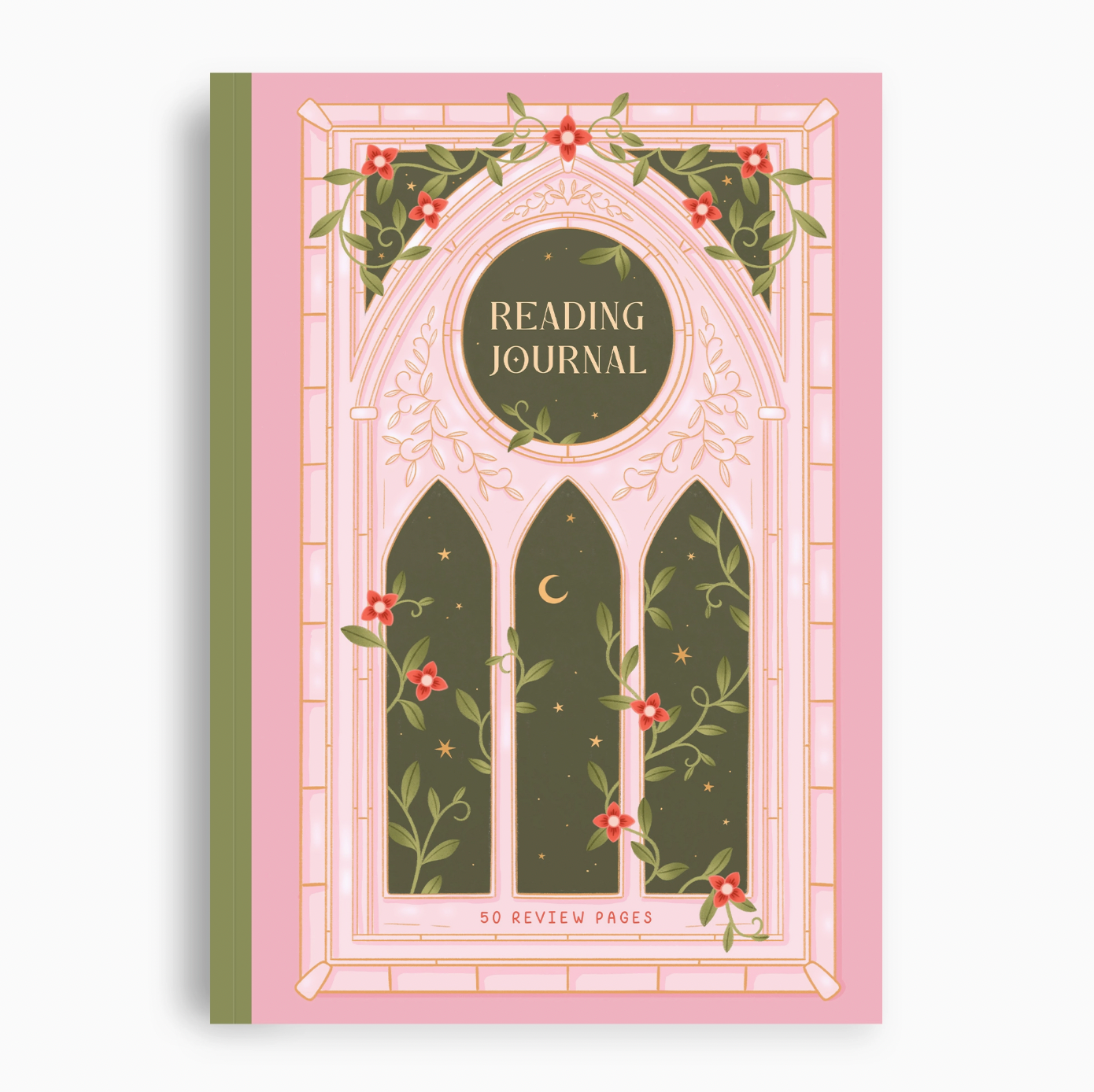 Romantasy Castle Reading Journal - 50 Page Book Review Notebook