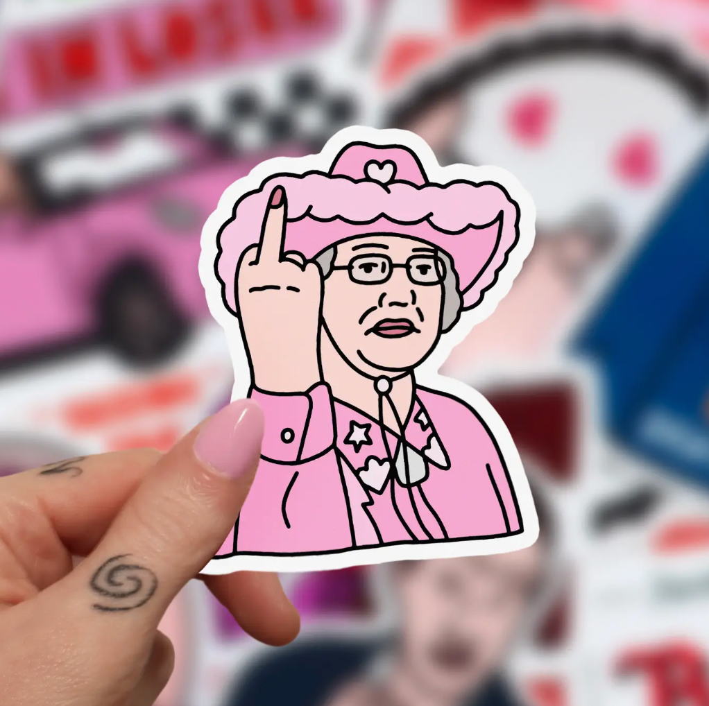 Doris Cowgirl Gavin & Stacey Sticker